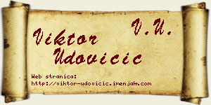 Viktor Udovičić vizit kartica